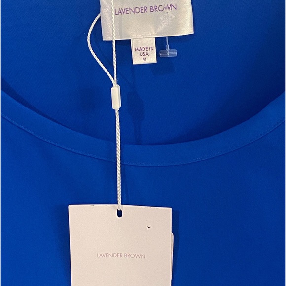 LAVENDER BROWN Royal Blue Crop Top NWT - Picture 6 of 7